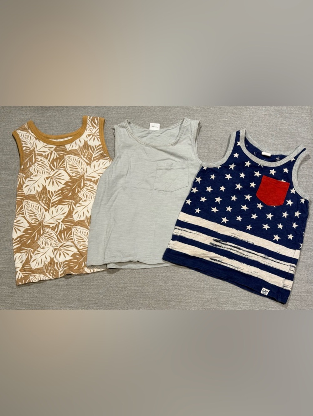 Old Navy baby GAP Baby Toddler Tank Tops Lot 3 4T 3Y 4-5Y Pocket Bundle